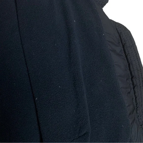 15. Hollister Black Winter Puffer Jacket Size Large Hooded - Picture 14 of 16